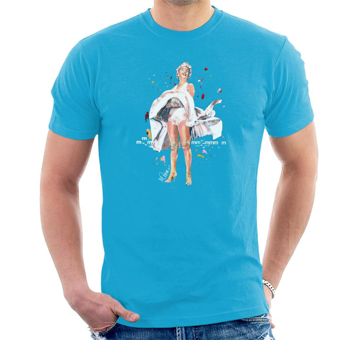 Sidney Maurer Original Portrait Of Marilyn Monroe Skirt Blowing Men's T-Shirt