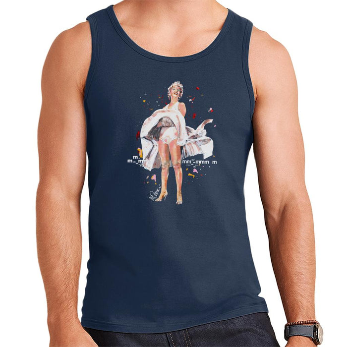 Sidney Maurer Original Portrait Of Marilyn Monroe Skirt Blowing Men's Vest