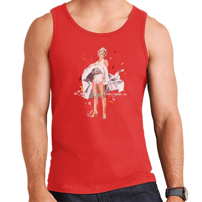 Sidney Maurer Original Portrait Of Marilyn Monroe Skirt Blowing Men's Vest