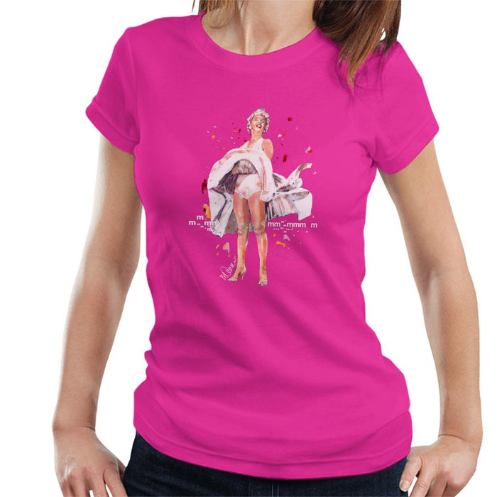 Sidney Maurer Original Portrait Of Marilyn Monroe Skirt Blowing Women's T-Shirt