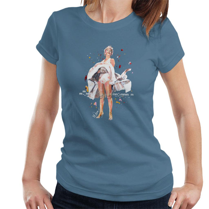 Sidney Maurer Original Portrait Of Marilyn Monroe Skirt Blowing Women's T-Shirt