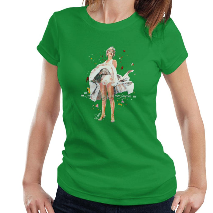 Sidney Maurer Original Portrait Of Marilyn Monroe Skirt Blowing Women's T-Shirt