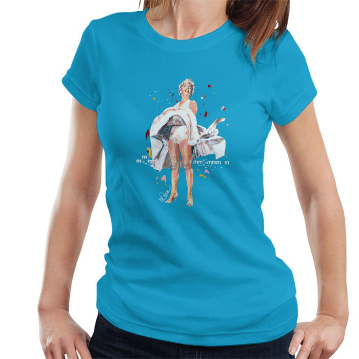 Sidney Maurer Original Portrait Of Marilyn Monroe Skirt Blowing Women's T-Shirt