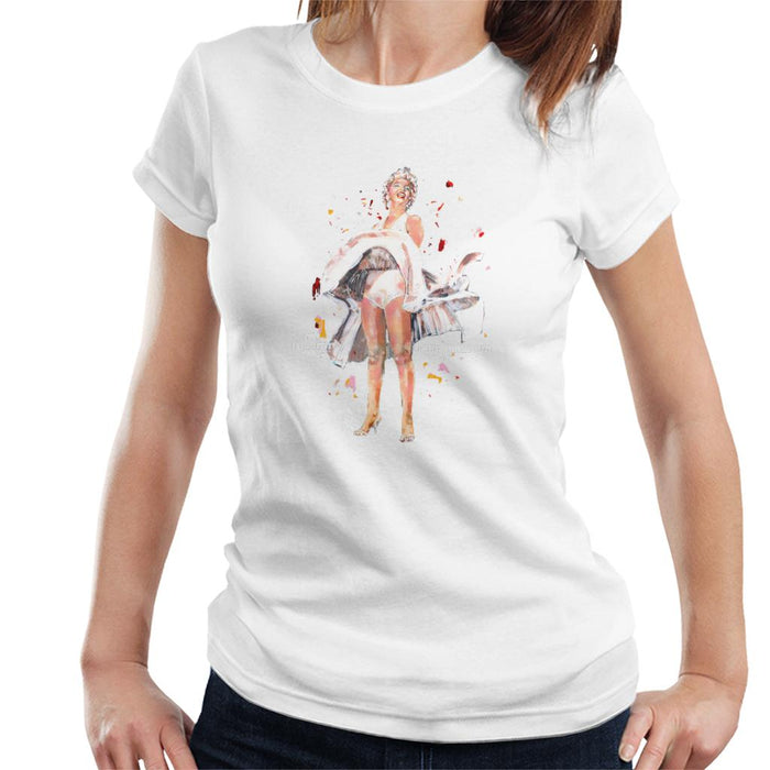 Sidney Maurer Original Portrait Of Marilyn Monroe Skirt Blowing Women's T-Shirt