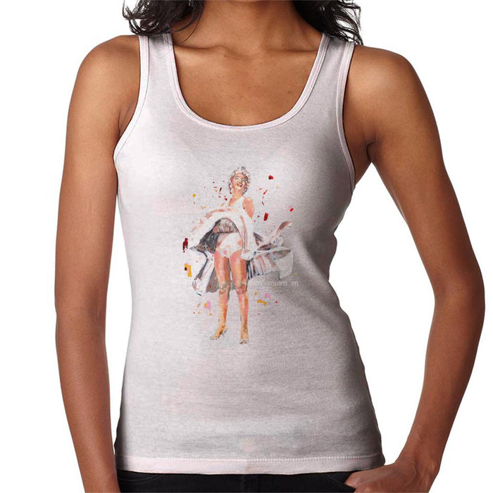 Sidney Maurer Original Portrait Of Marilyn Monroe Skirt Blowing Women's Vest