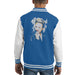 Sidney Maurer Original Portrait Of Miley Cyrus Biting Collar Kids Varsity Jacket - X-Small (3-4 yrs) / Royal/White - Kids Boys Varsity