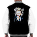Sidney Maurer Original Portrait Of Miley Cyrus Biting Collar Mens Varsity Jacket - Mens Varsity Jacket