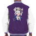 Sidney Maurer Original Portrait Of Miley Cyrus Biting Collar Mens Varsity Jacket - Mens Varsity Jacket