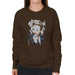 Sidney Maurer Original Portrait Of Miley Cyrus Biting Collar Womens Sweatshirt - Womens Sweatshirt