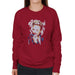 Sidney Maurer Original Portrait Of Miley Cyrus Biting Collar Womens Sweatshirt - Womens Sweatshirt