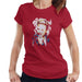 Sidney Maurer Original Portrait Of Miley Cyrus Biting Collar Womens T-Shirt - Womens T-Shirt