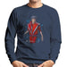 Sidney Maurer Original Portrait Of Michael Jackson Thriller Mens Sweatshirt - Small / Navy Blue - Mens Sweatshirt