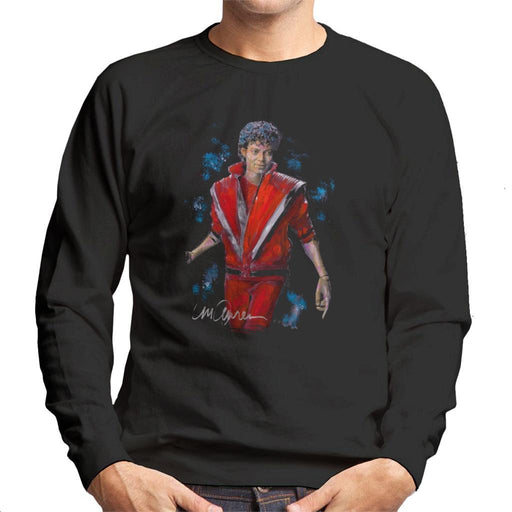 Sidney Maurer Original Portrait Of Michael Jackson Thriller Mens Sweatshirt - Mens Sweatshirt