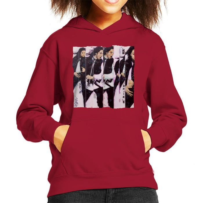 Sidney Maurer Original Portrait Of Michael Jackson 90s Kids Hooded Sweatshirt - Kids Boys Hooded Sweatshirt