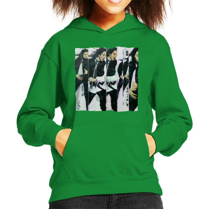 Sidney Maurer Original Portrait Of Michael Jackson 90s Kids Hooded Sweatshirt - Kids Boys Hooded Sweatshirt