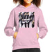 Sidney Maurer Original Portrait Of Michael Jackson 90s Kids Hooded Sweatshirt - X-Small (3-4 yrs) / Light Pink - Kids Boys Hooded Sweatshirt