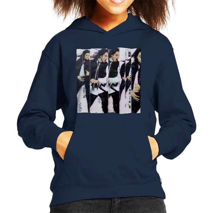 Sidney Maurer Original Portrait Of Michael Jackson 90s Kids Hooded Sweatshirt - Kids Boys Hooded Sweatshirt