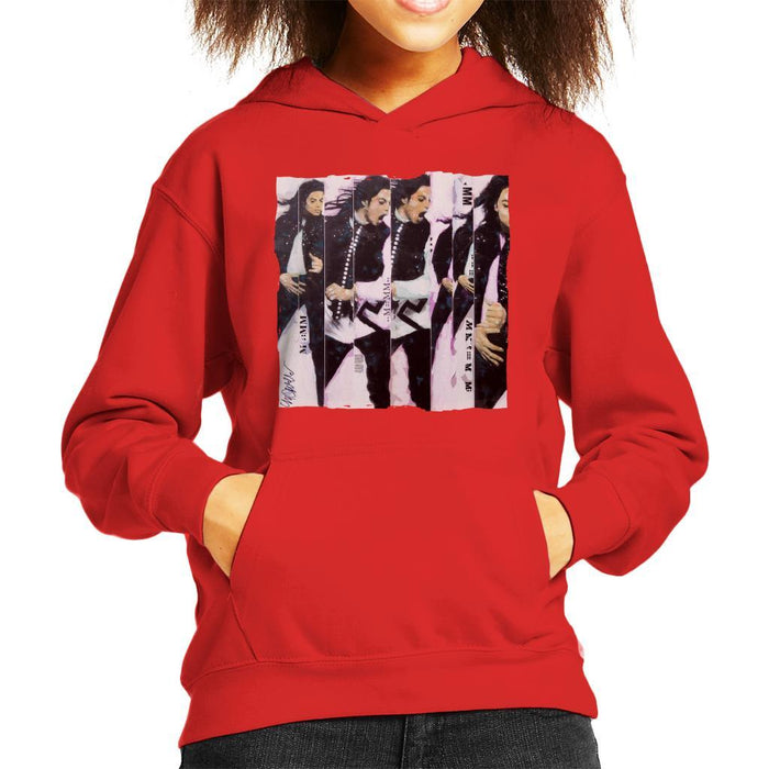 Sidney Maurer Original Portrait Of Michael Jackson 90s Kids Hooded Sweatshirt - Kids Boys Hooded Sweatshirt