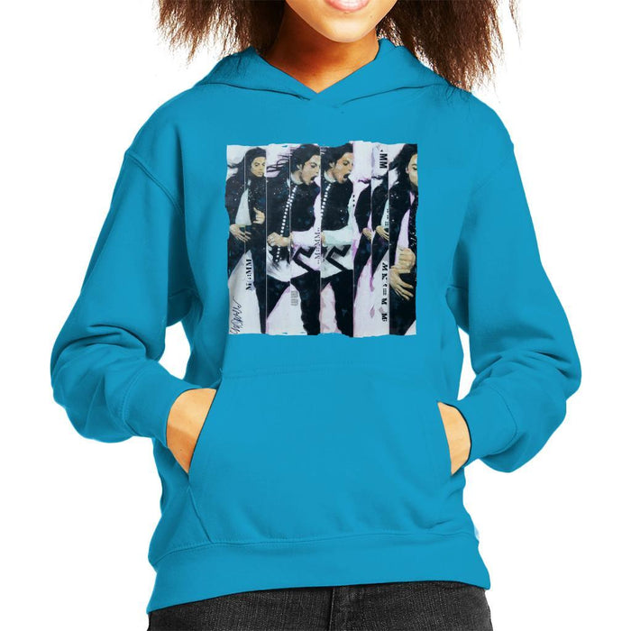 Sidney Maurer Original Portrait Of Michael Jackson 90s Kids Hooded Sweatshirt - Kids Boys Hooded Sweatshirt