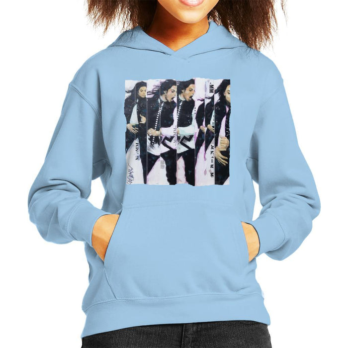 Sidney Maurer Original Portrait Of Michael Jackson 90s Kids Hooded Sweatshirt - Kids Boys Hooded Sweatshirt