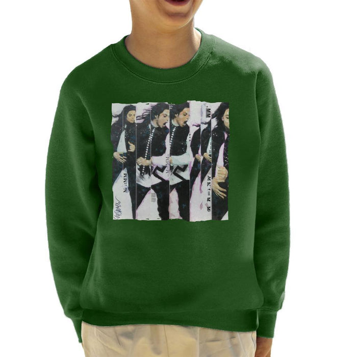 Sidney Maurer Original Portrait Of Michael Jackson 90s Kids Sweatshirt - Kids Boys Sweatshirt