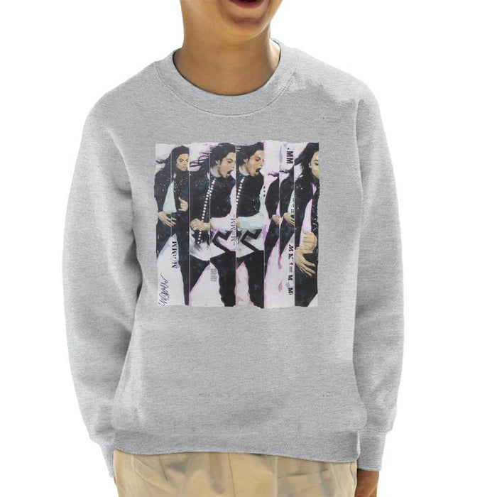 Sidney Maurer Original Portrait Of Michael Jackson 90s Kids Sweatshirt - Kids Boys Sweatshirt
