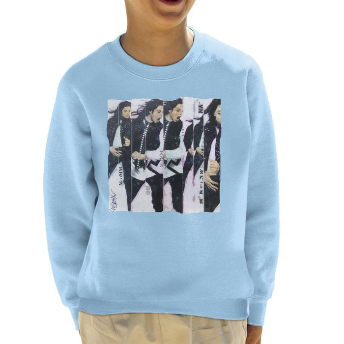 Sidney Maurer Original Portrait Of Michael Jackson 90s Kids Sweatshirt - Kids Boys Sweatshirt