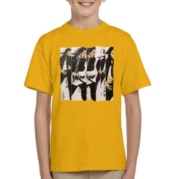 Sidney Maurer Original Portrait Of Michael Jackson 90s Kids T-Shirt - Kids Boys T-Shirt