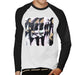 Sidney Maurer Original Portrait Of Michael Jackson 90s Mens Baseball Long Sleeved T-Shirt - Mens Baseball Long Sleeved T-Shirt