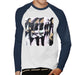 Sidney Maurer Original Portrait Of Michael Jackson 90s Mens Baseball Long Sleeved T-Shirt - Mens Baseball Long Sleeved T-Shirt