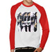 Sidney Maurer Original Portrait Of Michael Jackson 90s Mens Baseball Long Sleeved T-Shirt - Mens Baseball Long Sleeved T-Shirt