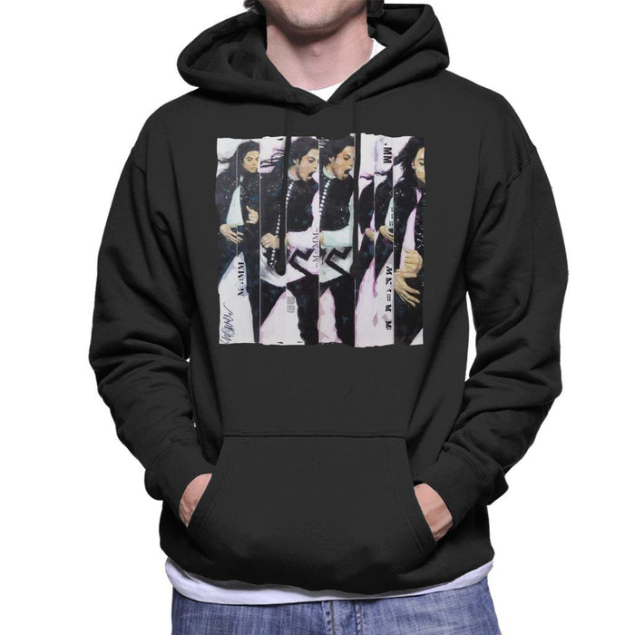 Sidney Maurer Original Portrait Of Michael Jackson 90s Mens Hooded Sweatshirt - Mens Hooded Sweatshirt
