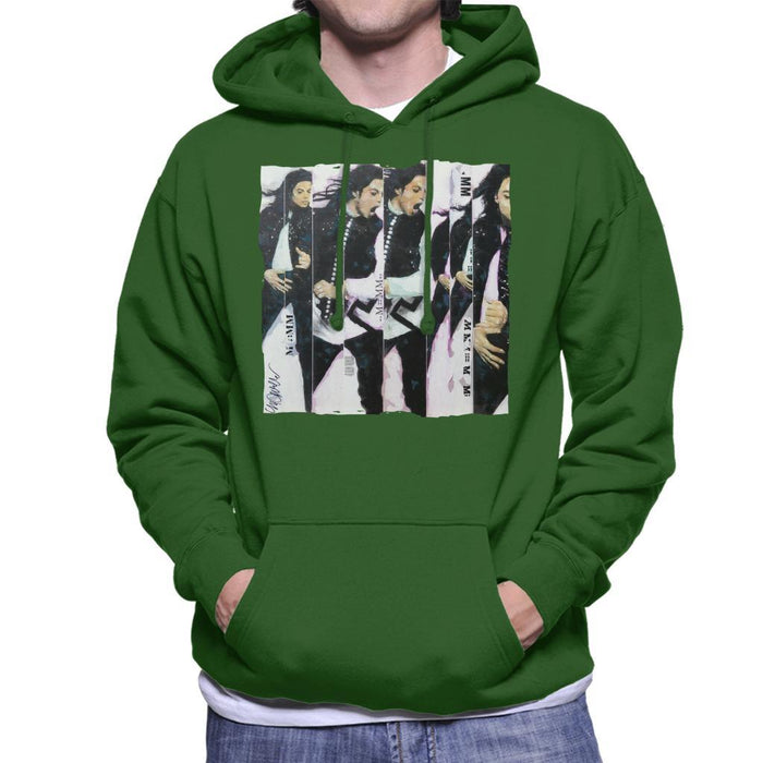 Sidney Maurer Original Portrait Of Michael Jackson 90s Mens Hooded Sweatshirt - Mens Hooded Sweatshirt