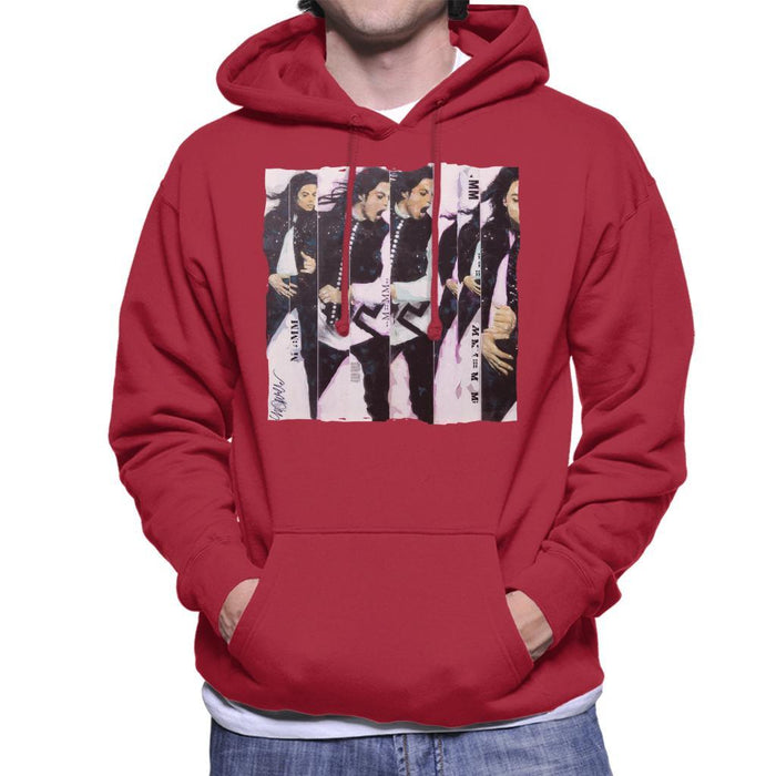 Sidney Maurer Original Portrait Of Michael Jackson 90s Mens Hooded Sweatshirt - Mens Hooded Sweatshirt