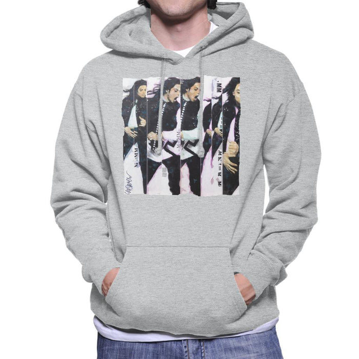 Sidney Maurer Original Portrait Of Michael Jackson 90s Mens Hooded Sweatshirt - Mens Hooded Sweatshirt