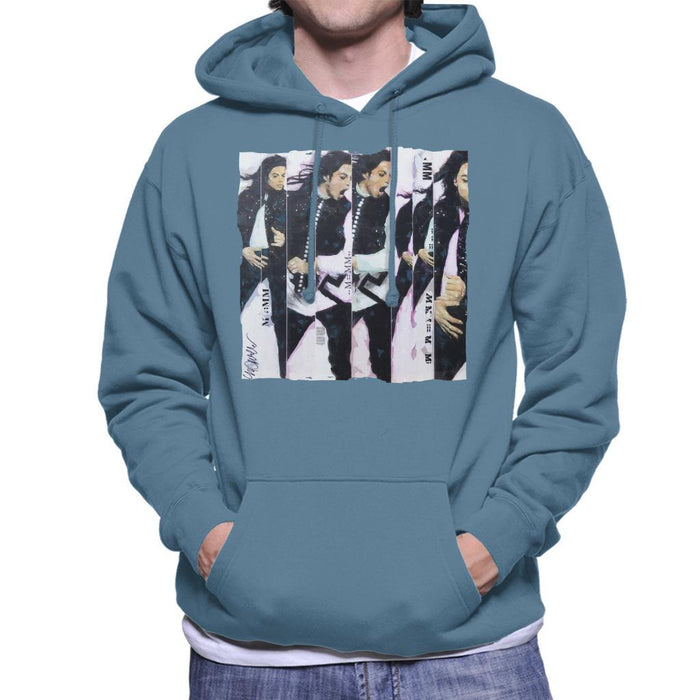 Sidney Maurer Original Portrait Of Michael Jackson 90s Mens Hooded Sweatshirt - Mens Hooded Sweatshirt