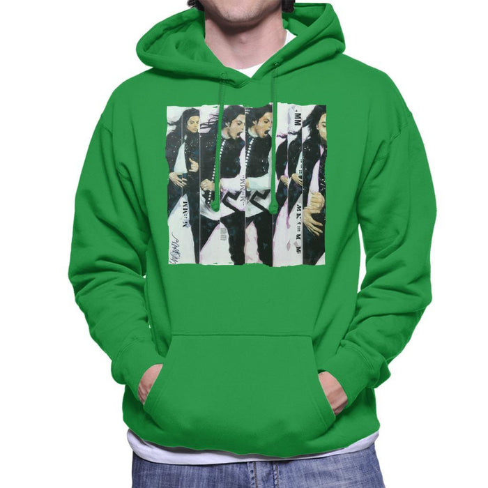 Sidney Maurer Original Portrait Of Michael Jackson 90s Mens Hooded Sweatshirt - Mens Hooded Sweatshirt