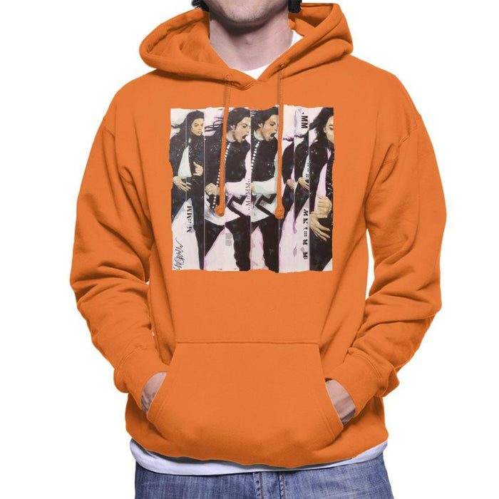 Sidney Maurer Original Portrait Of Michael Jackson 90s Mens Hooded Sweatshirt - Mens Hooded Sweatshirt