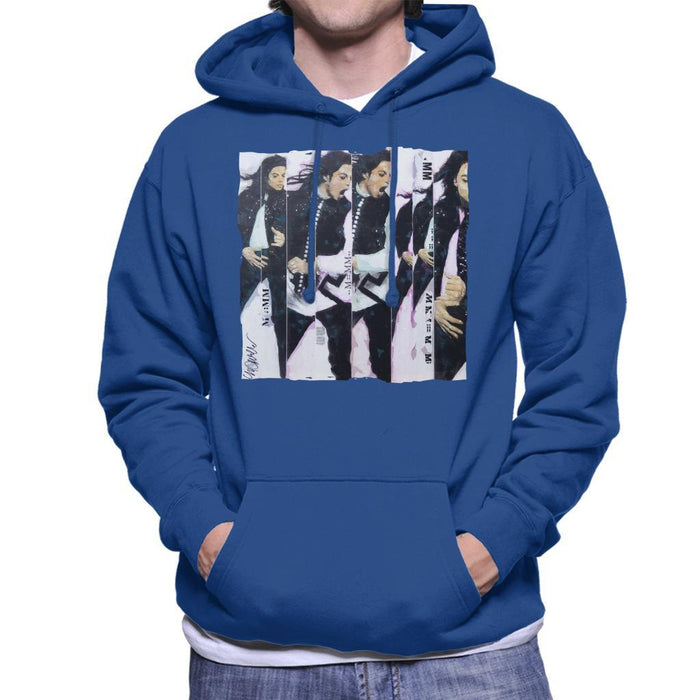 Sidney Maurer Original Portrait Of Michael Jackson 90s Mens Hooded Sweatshirt - Mens Hooded Sweatshirt