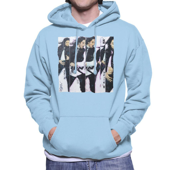 Sidney Maurer Original Portrait Of Michael Jackson 90s Mens Hooded Sweatshirt - Mens Hooded Sweatshirt