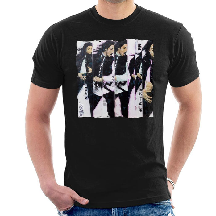 Sidney Maurer Original Portrait Of Michael Jackson 90s Mens T-Shirt - Mens T-Shirt