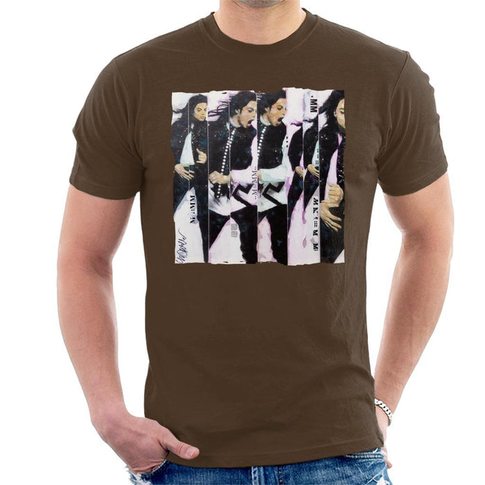 Sidney Maurer Original Portrait Of Michael Jackson 90s Mens T-Shirt - Mens T-Shirt
