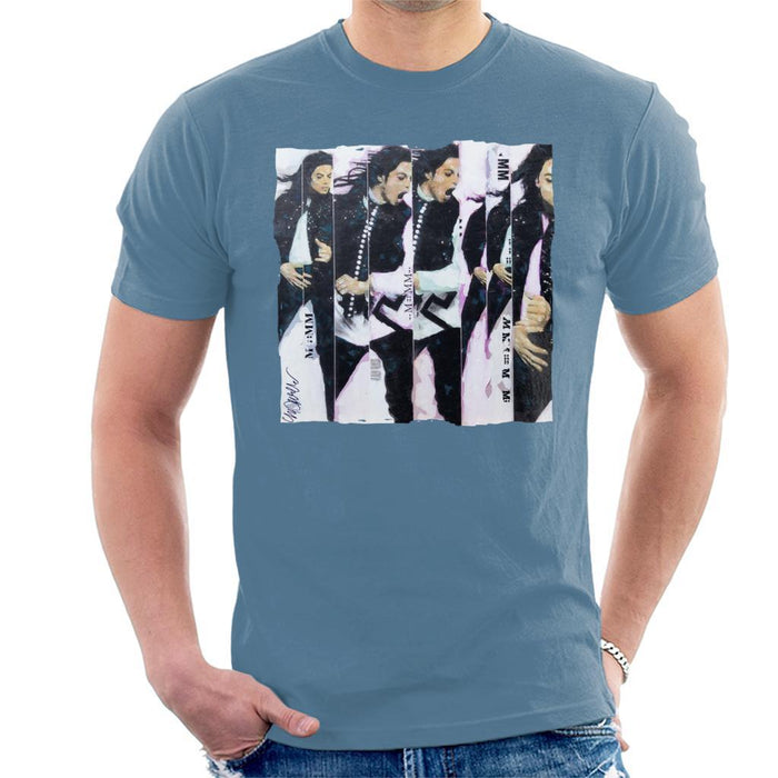 Sidney Maurer Original Portrait Of Michael Jackson 90s Mens T-Shirt - Mens T-Shirt