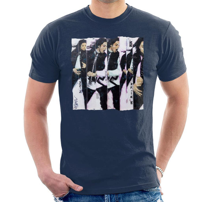 Sidney Maurer Original Portrait Of Michael Jackson 90s Mens T-Shirt - Mens T-Shirt