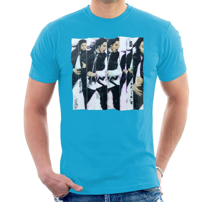 Sidney Maurer Original Portrait Of Michael Jackson 90s Mens T-Shirt - Mens T-Shirt