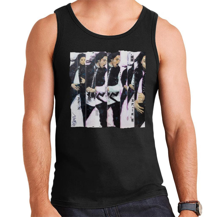Sidney Maurer Original Portrait Of Michael Jackson 90s Mens Vest - Mens Vest