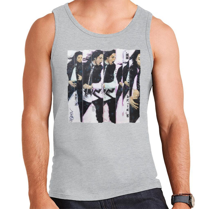 Sidney Maurer Original Portrait Of Michael Jackson 90s Mens Vest - Mens Vest