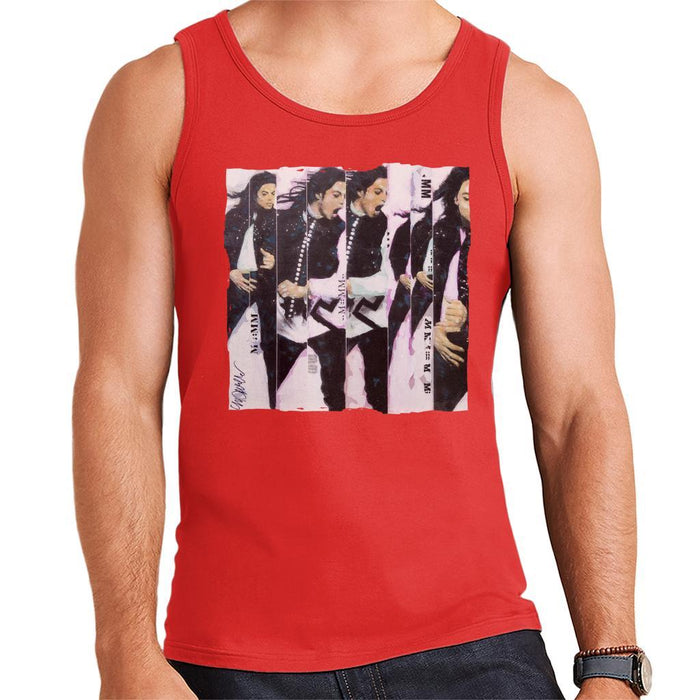 Sidney Maurer Original Portrait Of Michael Jackson 90s Mens Vest - Mens Vest