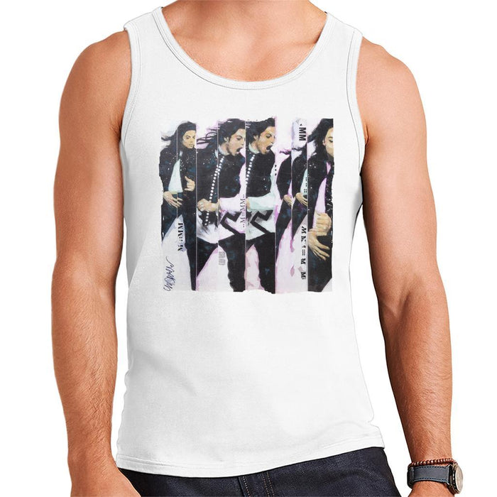 Sidney Maurer Original Portrait Of Michael Jackson 90s Mens Vest - Mens Vest