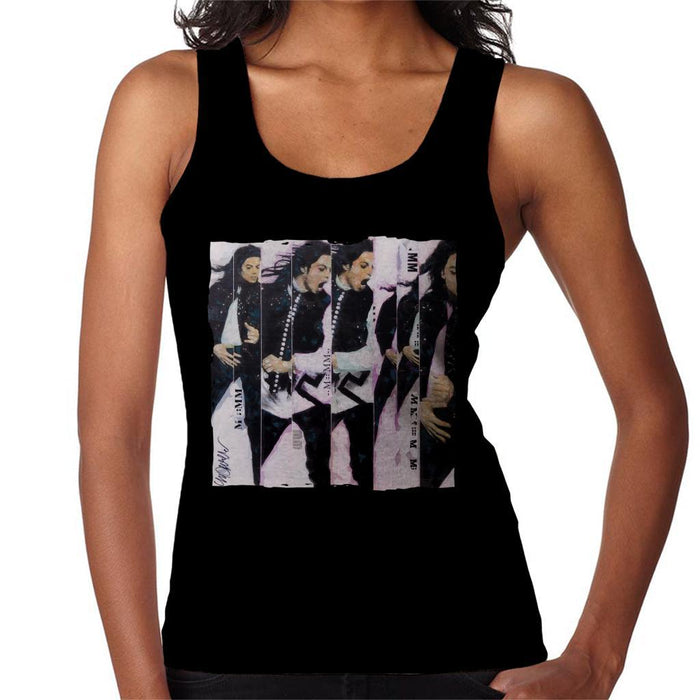 Sidney Maurer Original Portrait Of Michael Jackson 90s Womens Vest - Womens Vest